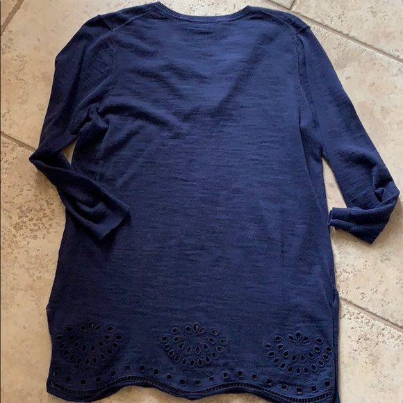 LOFT Navy Sweater Size S - Picture 5 of 5